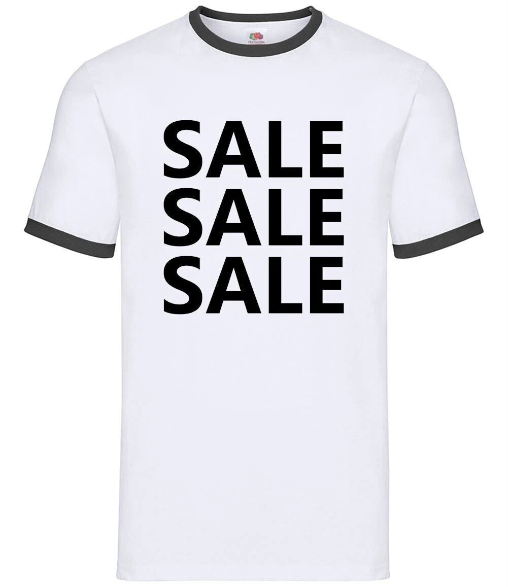 Slogan Offer - Men's Ringer - Meme Parody Slogan Shops Shopping Gift