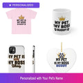 Custom Pet Funny Gift Set Shirt Mug Phone Case Ornament Personalized Name Bundle