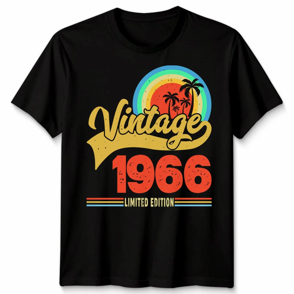 Vintage 1966 Unisex T Shirt 60th Birthday Gift Tee 60 Years Old