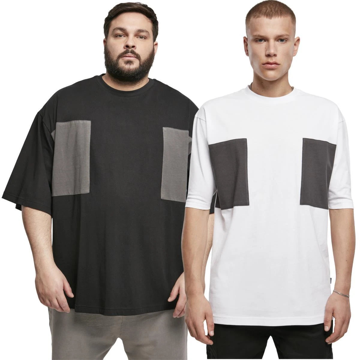 Urban Classics Big Double Pocket Tee T-Shirt Top Shirt two Chest Pockets