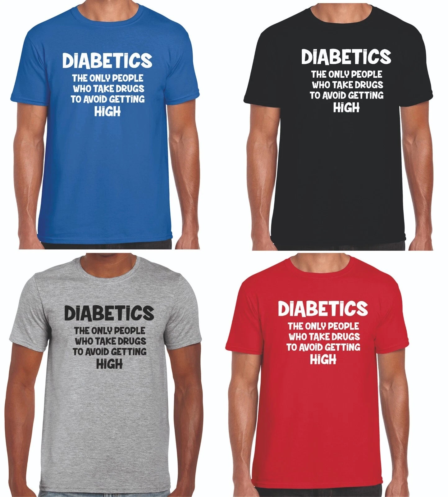 DIABETIC FUNNY T SHIRT, DIABETES, INSULIN  SIZE SMALL TO 5XL
