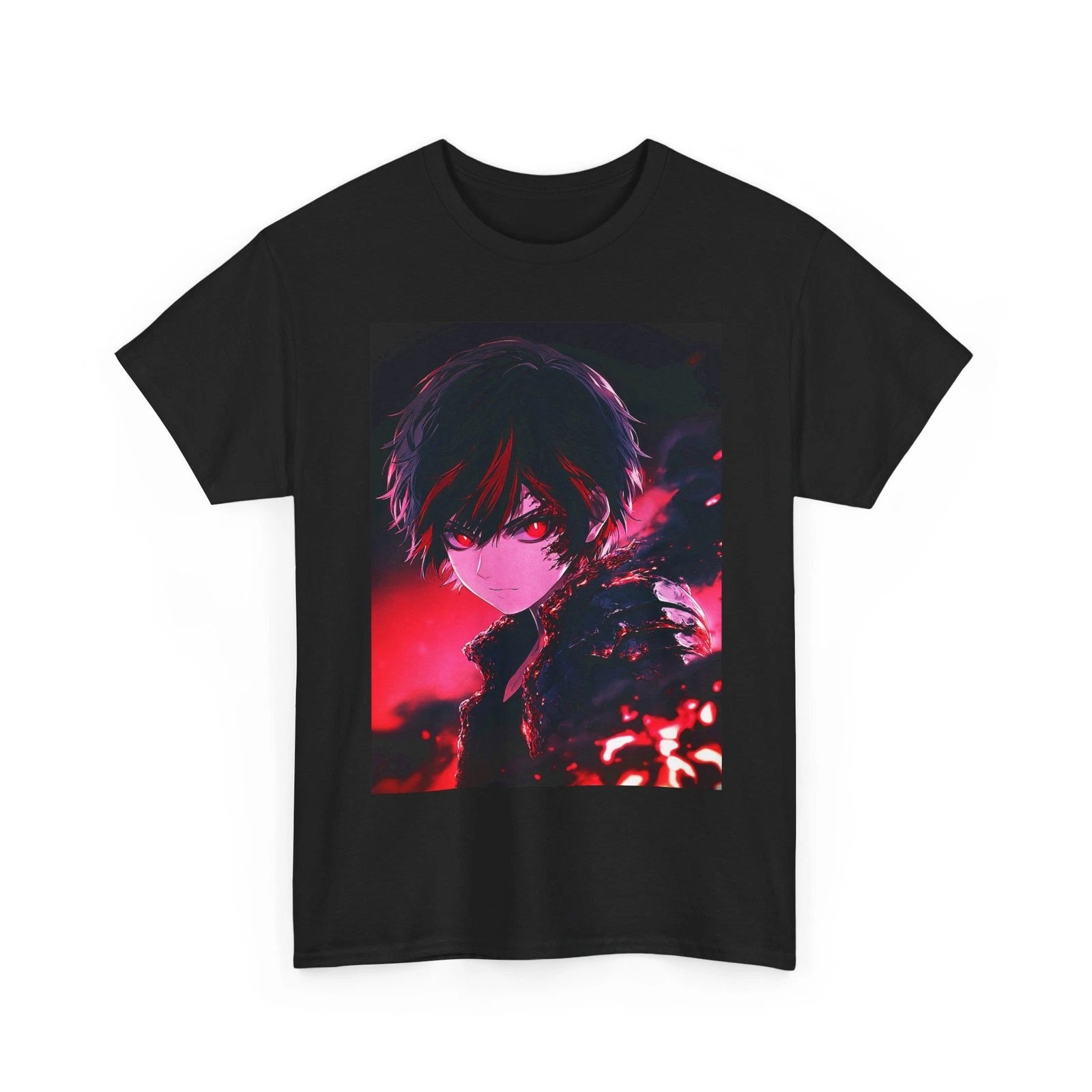 HOT FIRE ANIME TSHIRT DARK GRAPHIC AESTHETIC STREETWEAR COTTON UNISEX TEEN SHIRT