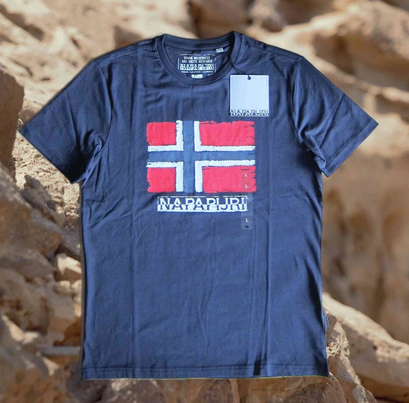 Napapijri, T-Shirt, M, L, XL, XXL, 3XL, New, Cotton, Cotton