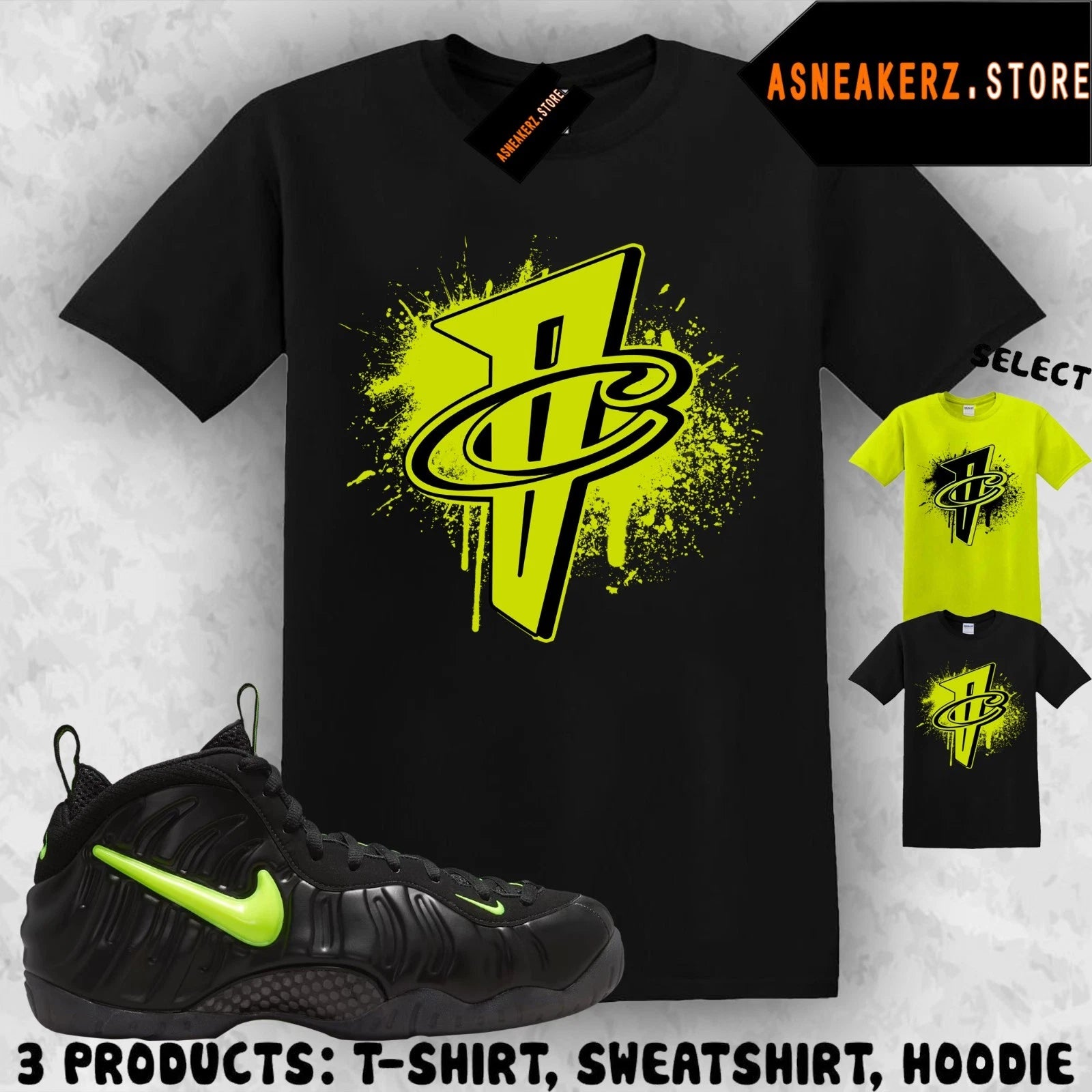 Tee Shirt Matching Foamposite Pro Voltage 2026 Match Sneaker Number 1 Cent Penny