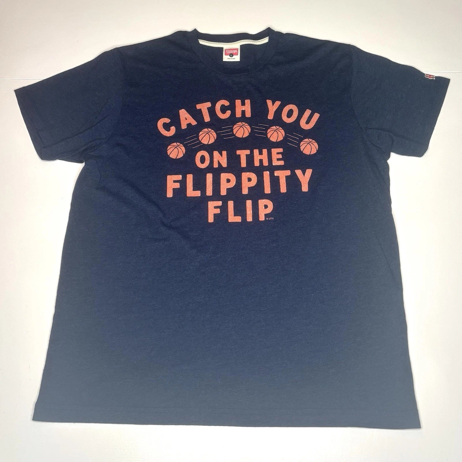 HOMAGE x The Office "Catch You On The Flippity Flip" T-Shirt - Men's Sz LARGE L
