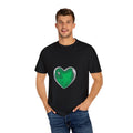Green Heart Graphic Unisex T-Shirt, Cute Casual Wear, Gift for Friends,
