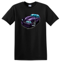 Purple Car Illustration Graphic T Shirt for Car Enthusiasts w/ Tee
