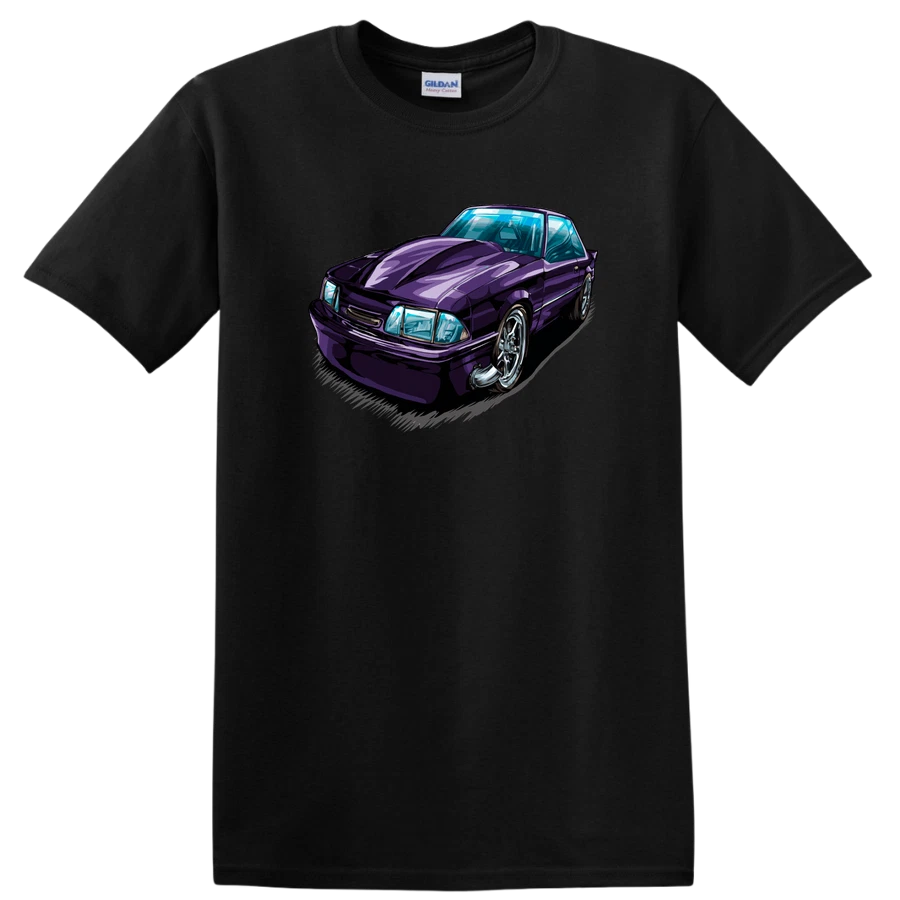 Purple Car Illustration Graphic T Shirt for Car Enthusiasts w/ Tee