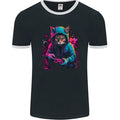 Gaming Cat Cool Gamer Video Games Mens Ringer T-Shirt FotL