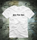 Your Text Here - Gothic Text - Custom Men's T-Shirt #01