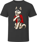 Siberian Husky Dog I Love Mom Tattoo Dog Mom Gift T Shirt