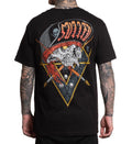 SULLEN CLOTHING THRASH BADGE TATTOO SKULL ART STANDARD T-SHIRT
