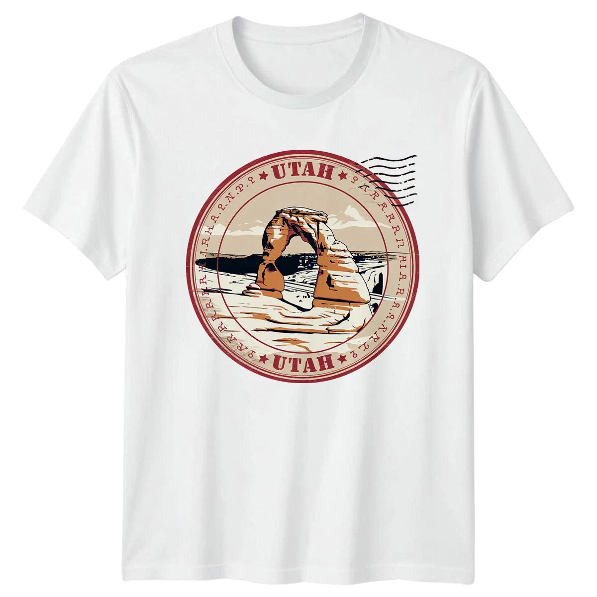 Utah Arches National Park Landmarks Mens T-Shirt Ladies Tee Graphic Unisex Top