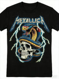 Metallica Cotton Black T-Shirt – Iconic Heavy Metal Band Rock Punk Style