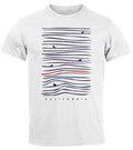 Men's T-Shirt Front Print Minimalism Waves Sea Print Print Shirt Summer