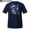 Urban Skull T-Shirt – Streetwear Man with Sugar Skull Graffiti Design