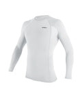 O'NEILL MEN RASH VEST TOP.SKINS WHITE UPF50+ LONG SLEEVE SUN GUARD T SHIRT W26