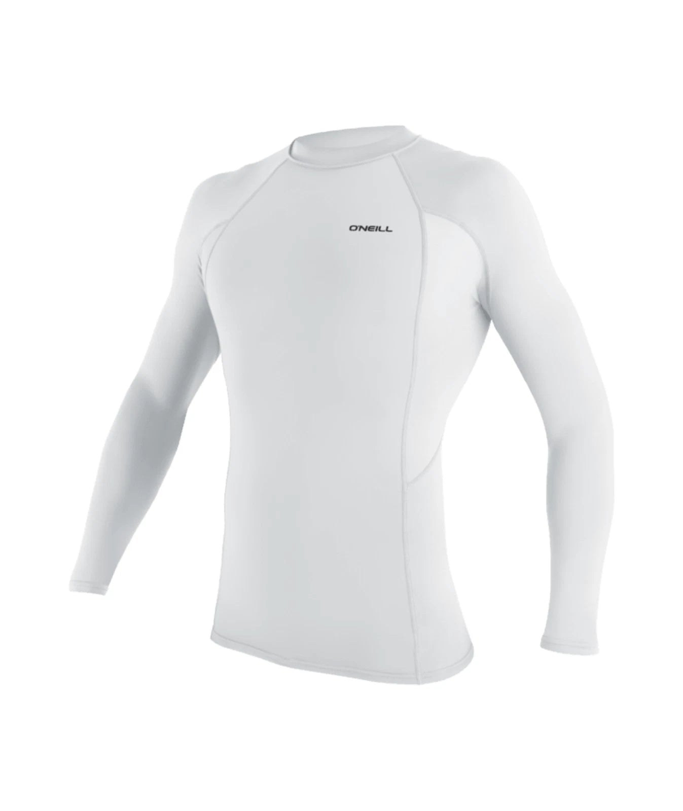 O'NEILL MEN RASH VEST TOP.SKINS WHITE UPF50+ LONG SLEEVE SUN GUARD T SHIRT W26