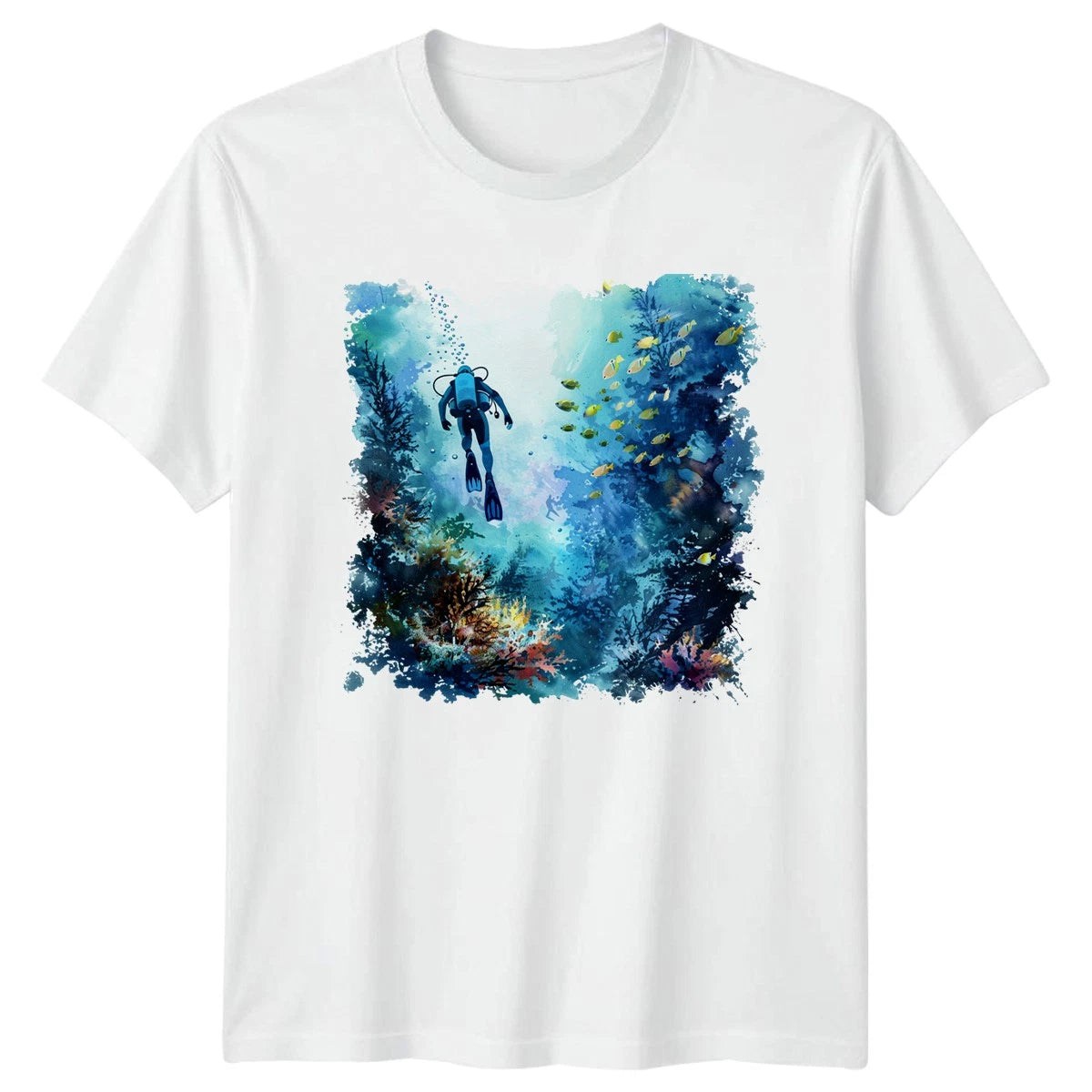 Scuba Diver T-Shirt Coral Reef Diving Ocean Gift For Him And Her