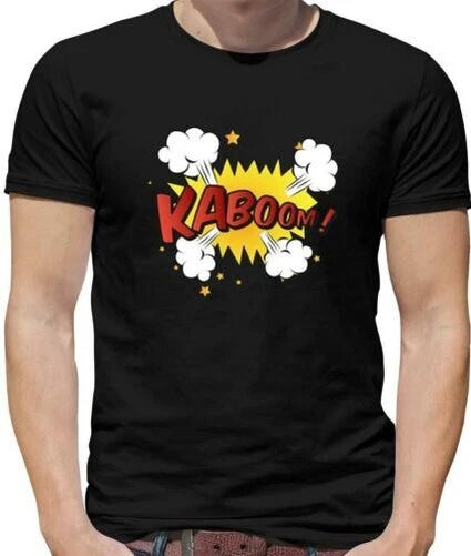 Superhero Kaboom T-Shirt - Comic - Heroes - Pop Art - Novel Graphic - Heroes