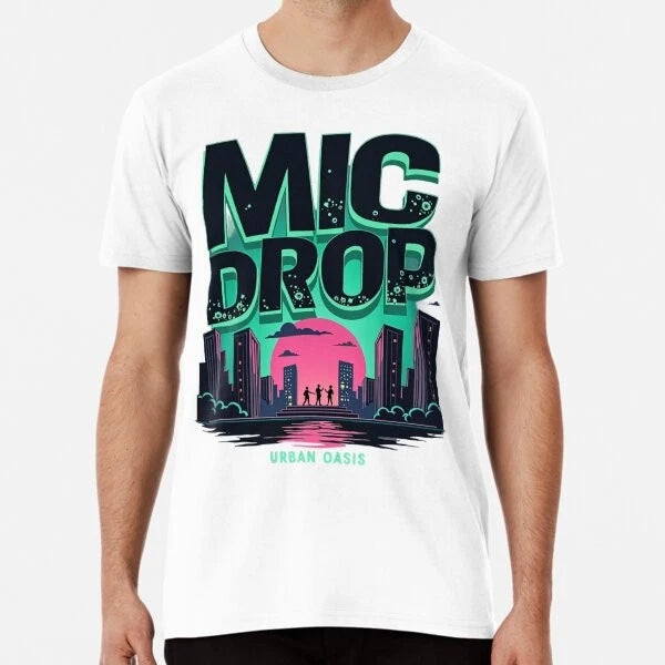 Mic Drop Urban Oasis Made in Australia Mens Tshirt S to 2XL