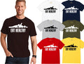 EAT HEALTHY MENS T SHIRT FUNNY RUDE SEX DESIGN JOKE TOP RETRO COMEDY NEW