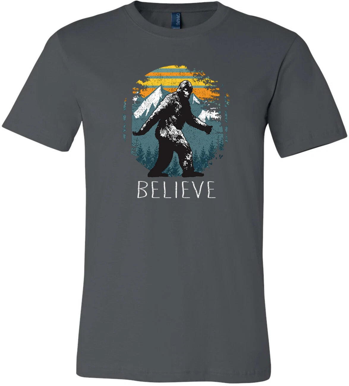 Sasquatch Believe Retro Bigfoot Soft Premium T-shirt