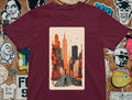 Cityscape T-Shirt - Urban Skyline Graphic Tee New York America