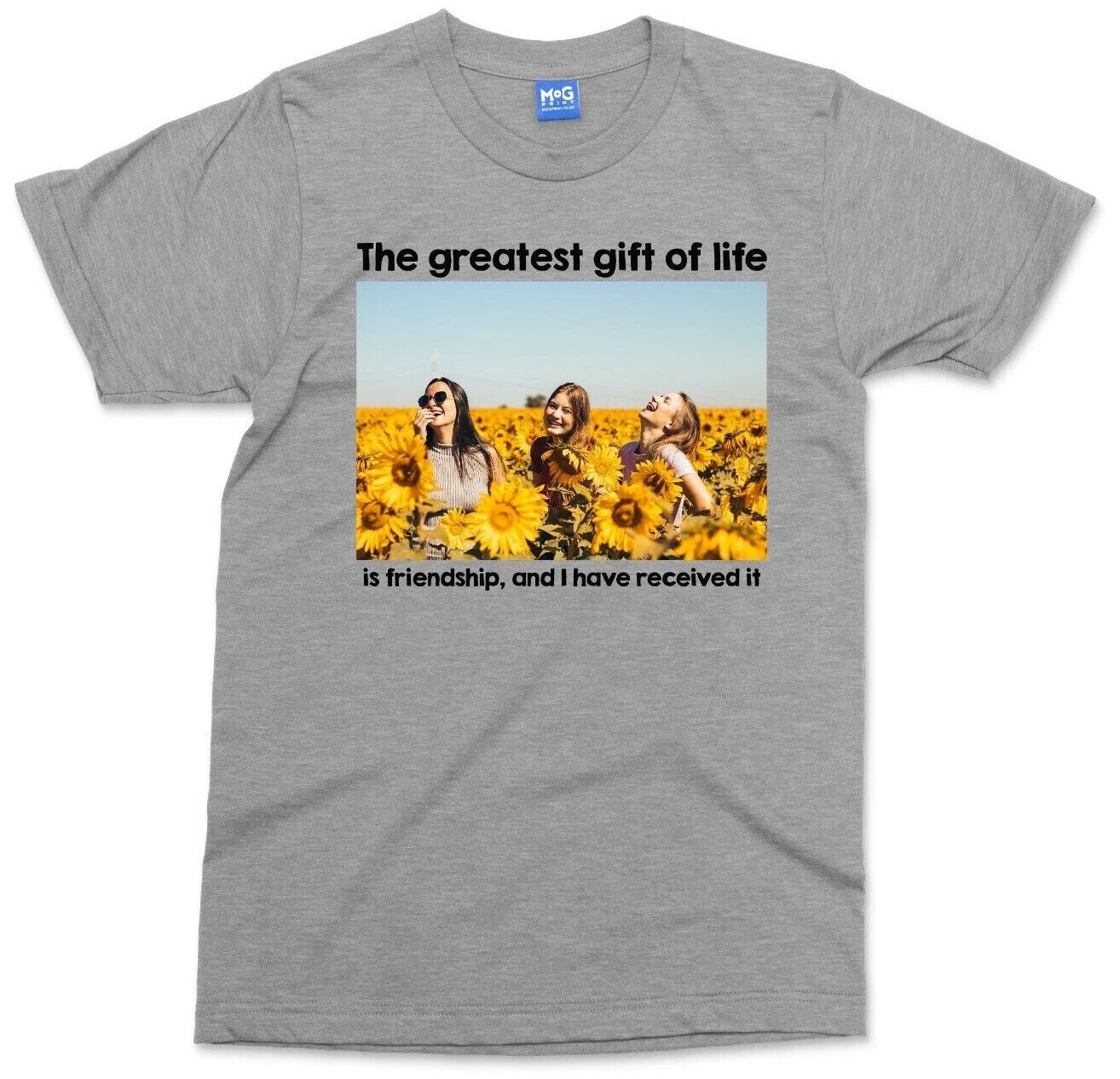 Personalised Photo & Text T-shirt Custom Printed Picture Hen Party Stag Birthday