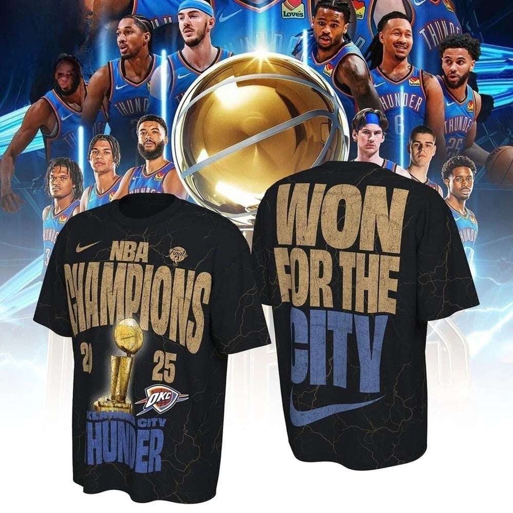 Limited Edition Thunder Champions Won For The City T-Shirt