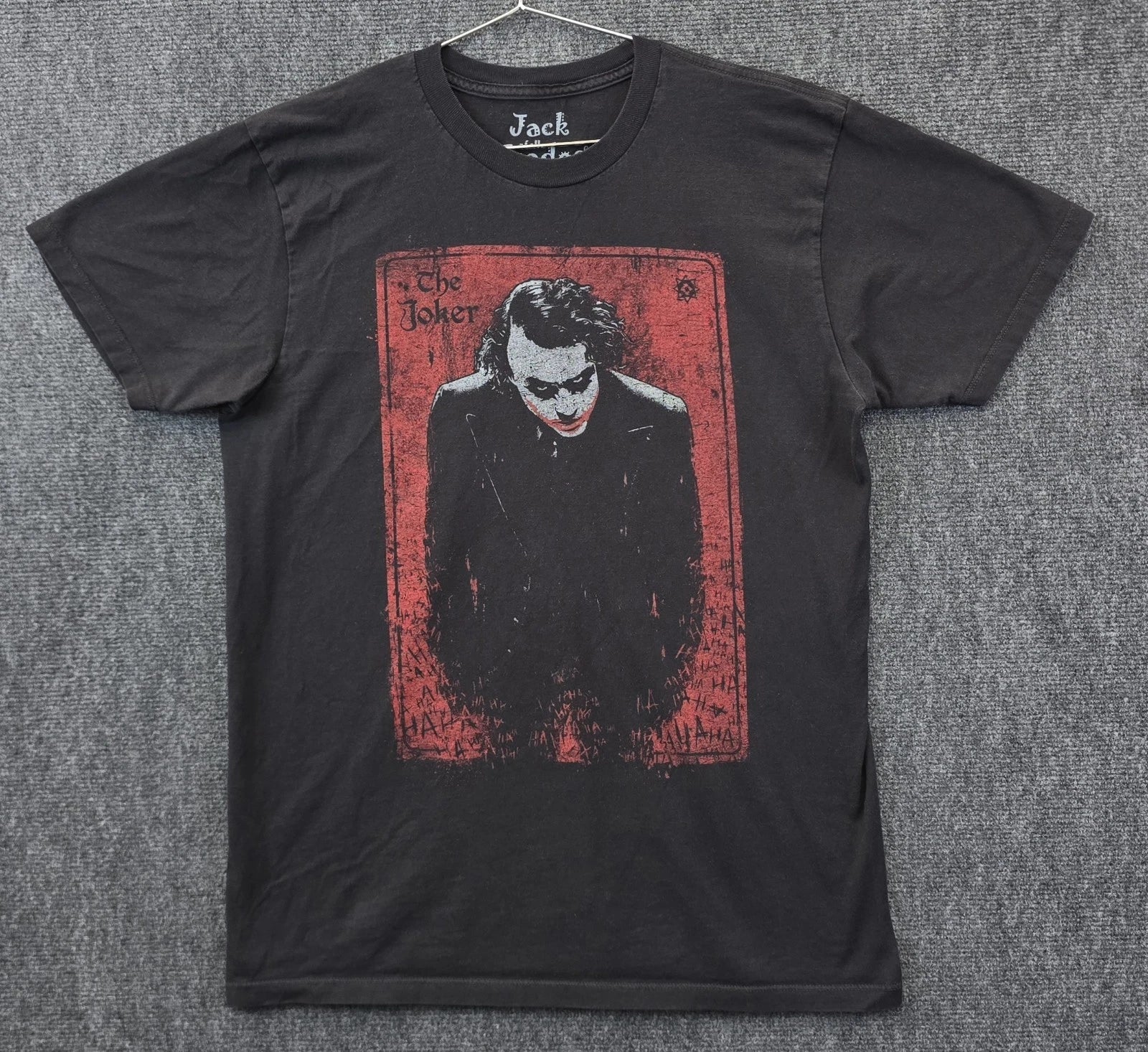 The Dark Knight Joker T-shirt Mens Size M Black Movie Tee Jack Of All Trades