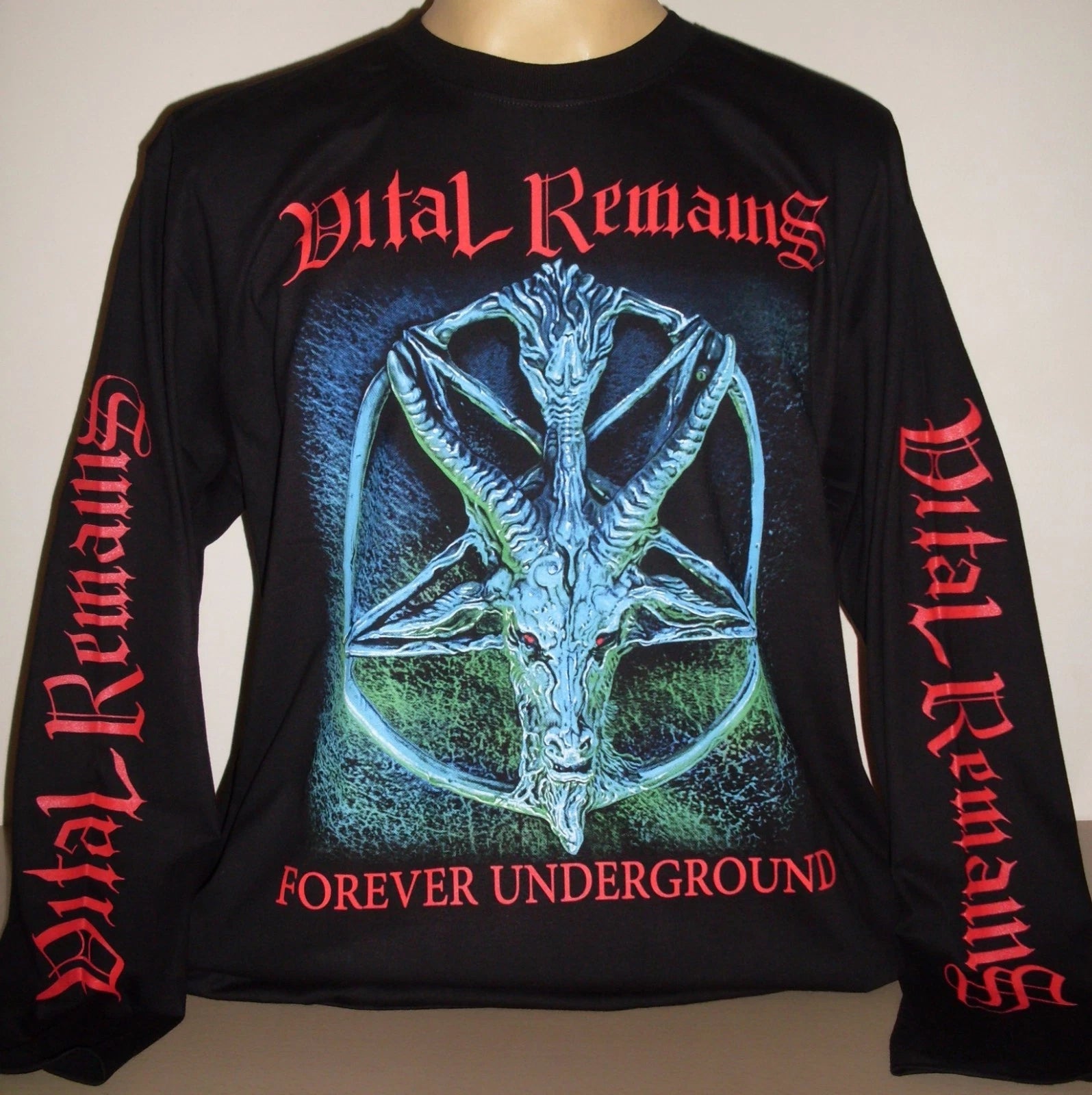 Vital Remains Forever Underground Long Sleeve T-Shirt Size S M L XL 2XL 3XL New!