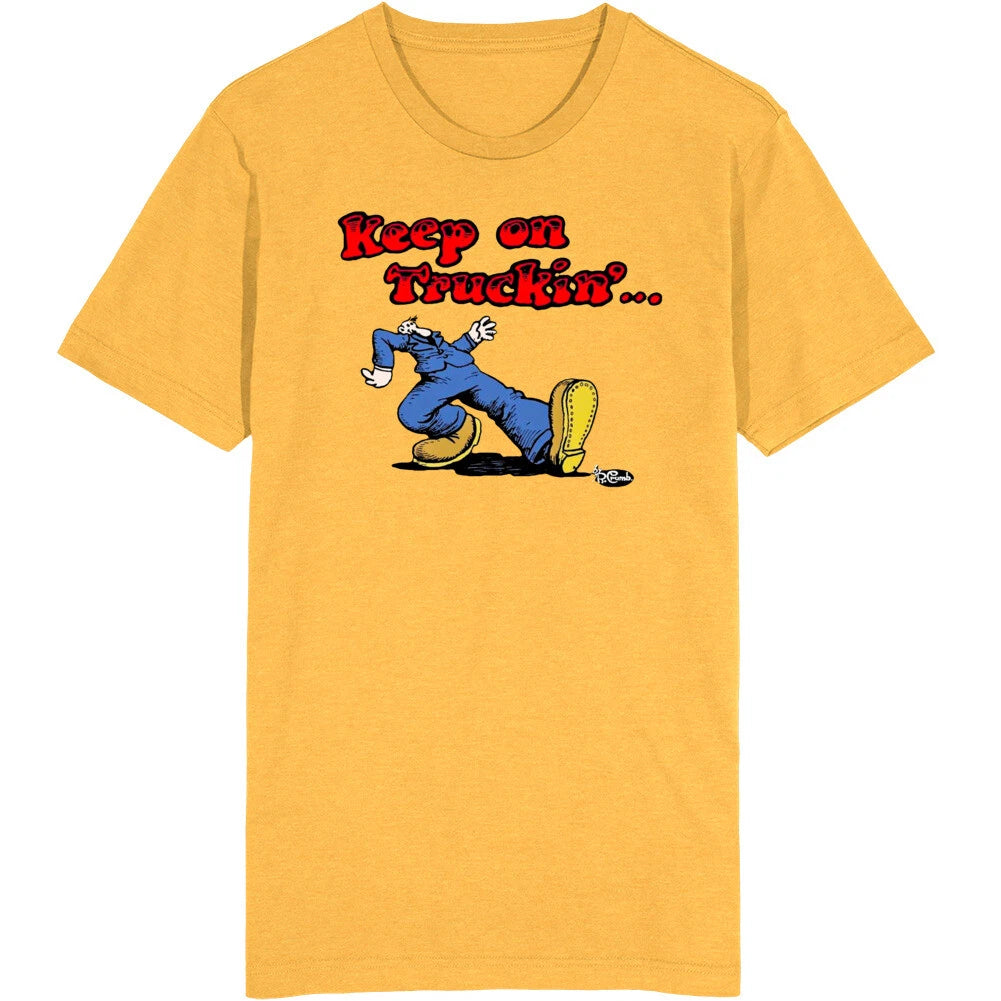 Keep On Truckin' Retro Robert Crumb Vintage T Shirt
