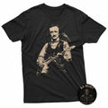 Edgar Allan Poe Playing Electric Guitar Raven Gothic Graphic T-Shirt