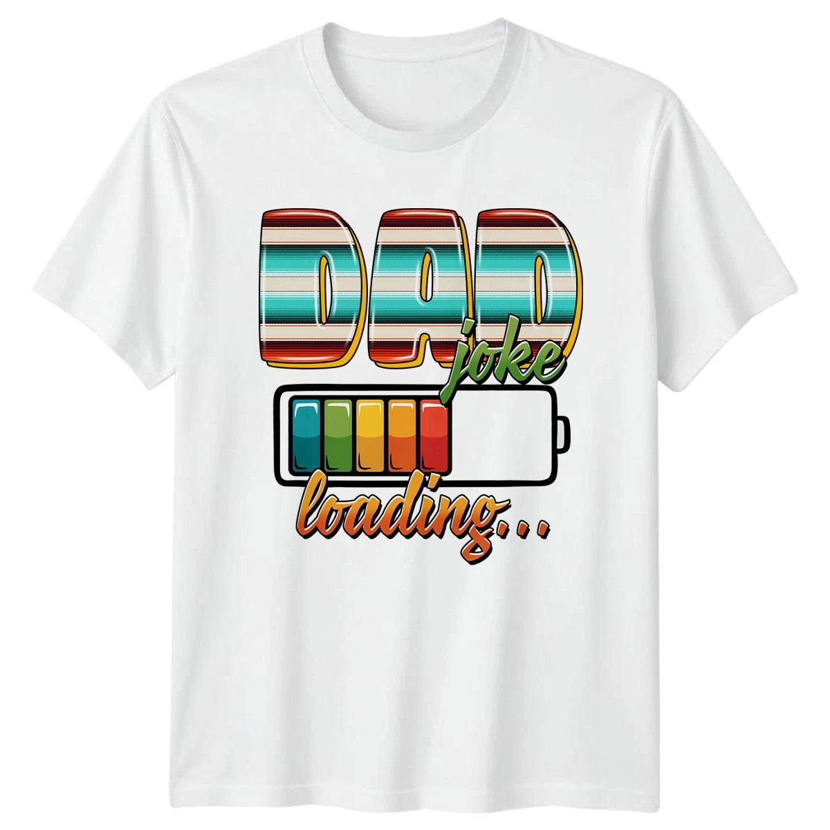 Dad Joke Loading Mens T-Shirt Western Fatherhood Fathers Day Gift For Him