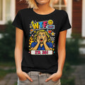 Ladies 38th Birthday T Shirt WTF OMG Pop Art Funny Party Gift Black