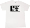 Kings of NY Half Logo New York NYC Streetwear T-Shirt Brand NYC Black White Grey