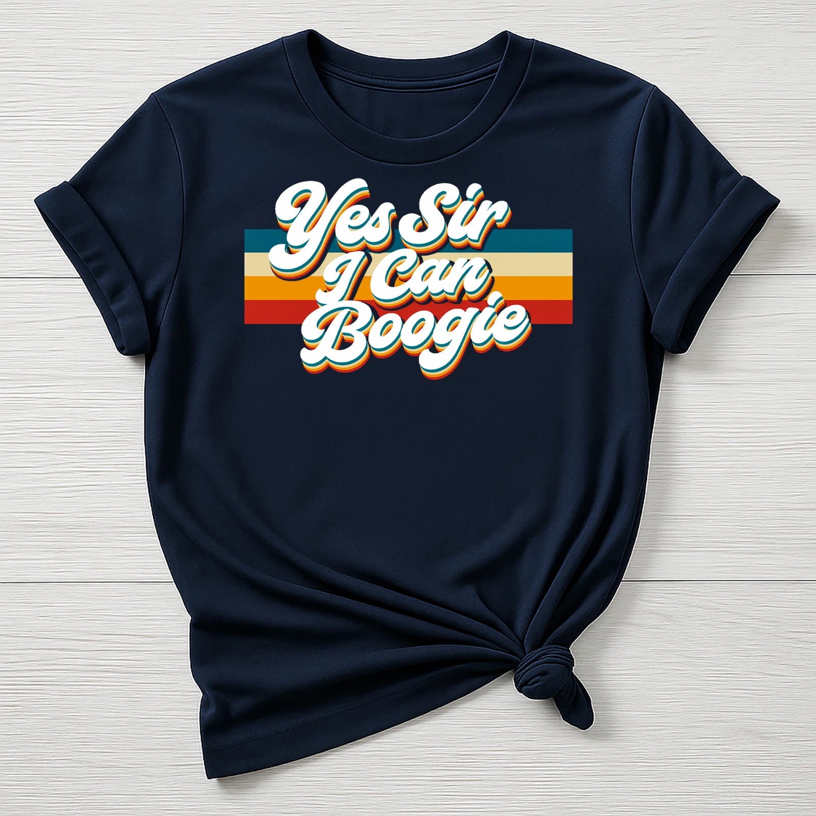 Music T-Shirt : Yes Sir I can Boogie Design, Gildan Softstyle
