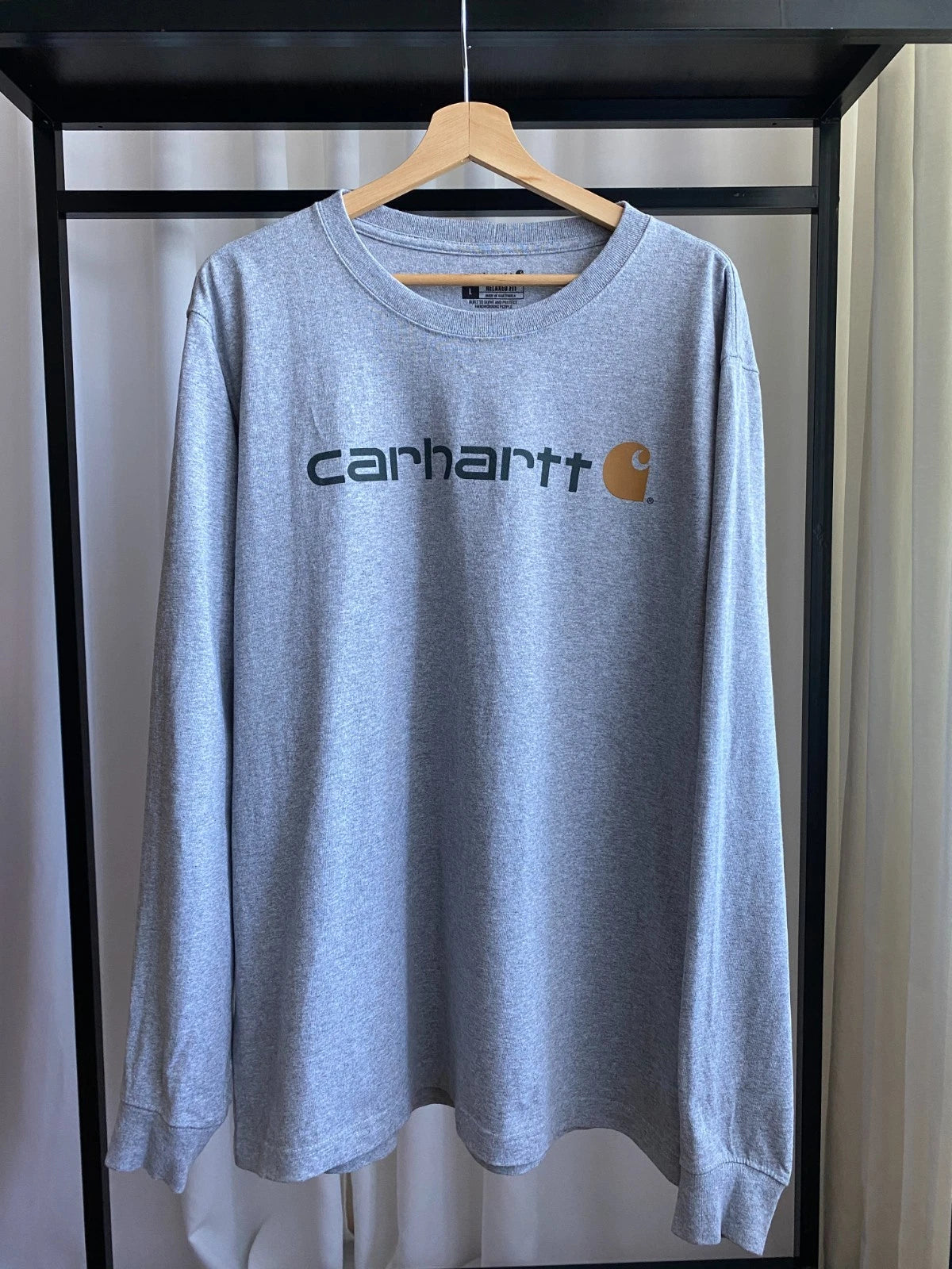 Carhartt Big Logo Long Sleeve Vintage Y2k Style Oversized