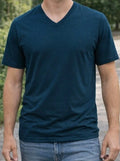 Goodfellow & Co Men’s V-Neck T-Shirts (2) Shirts Large Thunderbolt Blue NWT