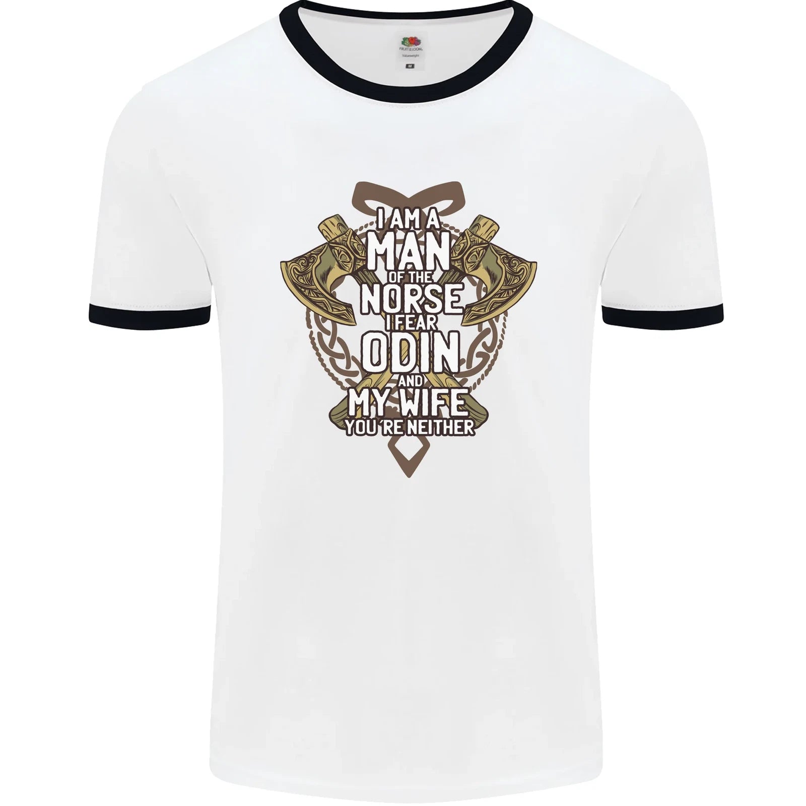 Funny Viking Wife Quote Wedding Anniversary Mens Ringer T-Shirt