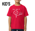 PLEASE USE IT BRAIN SLOGAN CREW NECK Cute Children Funny T-SHIRT