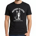 Funny Dog T-Shirt Men's Pretends To Listen Graphic Tee Animal Meme Humour Gift T
