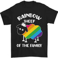 LGBT Rainbow Sheep Funny Gay Pride Day Mens T-Shirt 100% Cotton