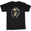Mens Graphic Tees Hooded Skull T-shirt Clothing Apparel