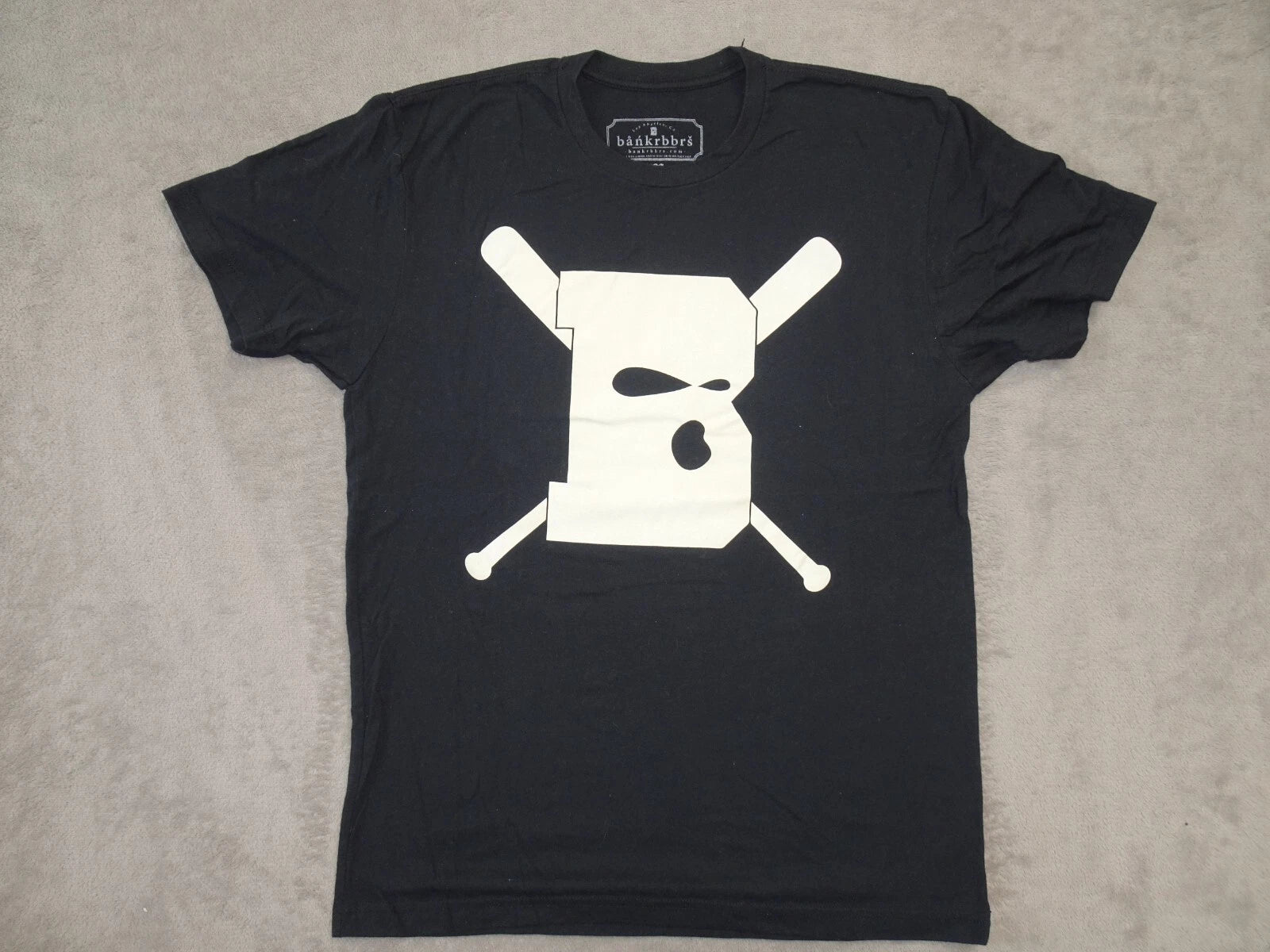 Bankrbbrs Los Angeles T Shirt Baseball Bats Masked Medium Black Streetwear