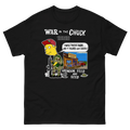 Simpsons Sneed "War in the Chuck" Meme Parody Shirt (black or Army green)