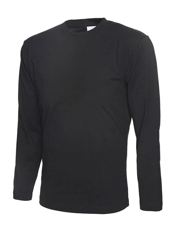 Personalised Custom Uneek Long Sleeve T-shirt Casual Crew Neck Workout UC314