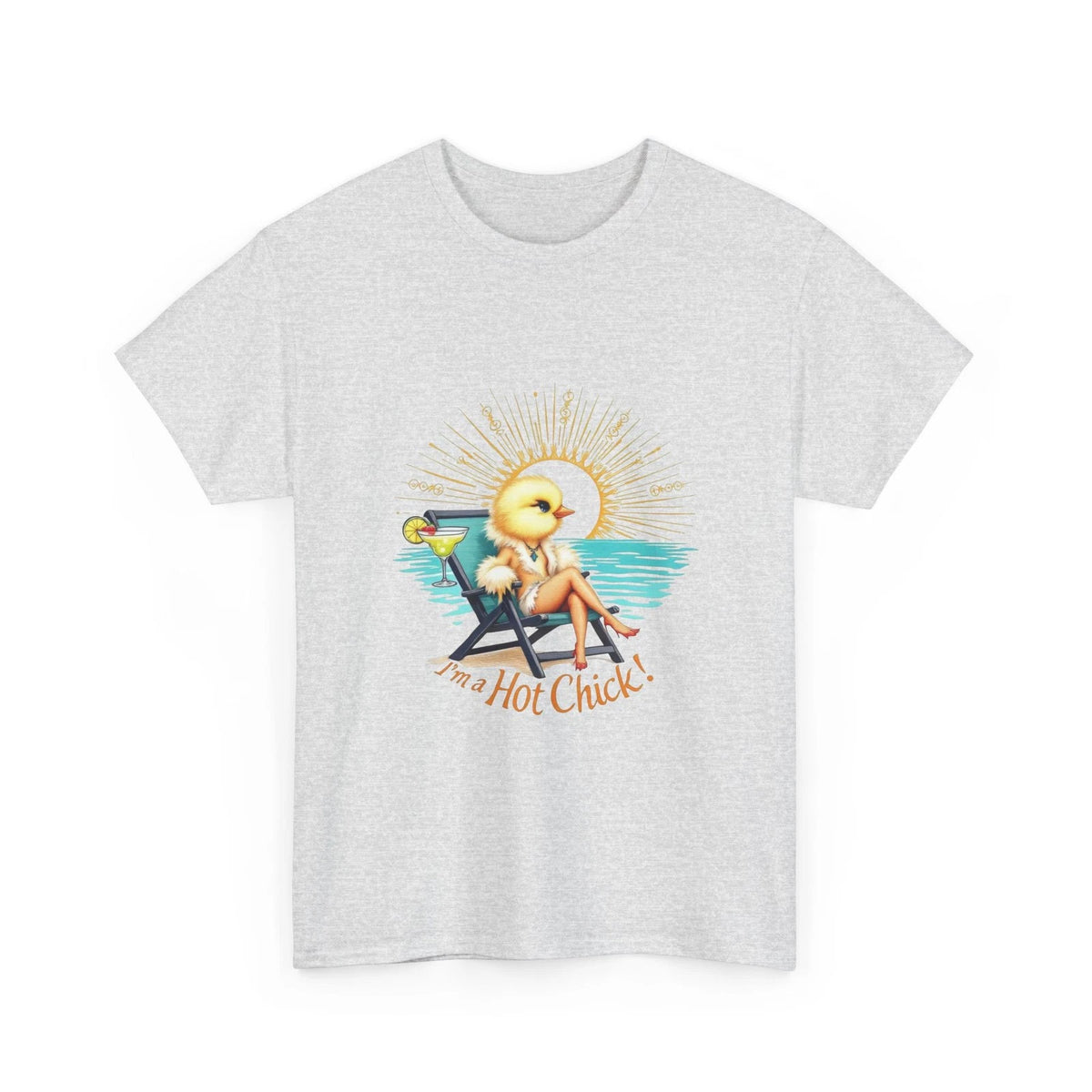 Playful Summer Tee: I'm a Hot Chick, Cute T-Shirt Fun Gift, Vacation Beach Shirt