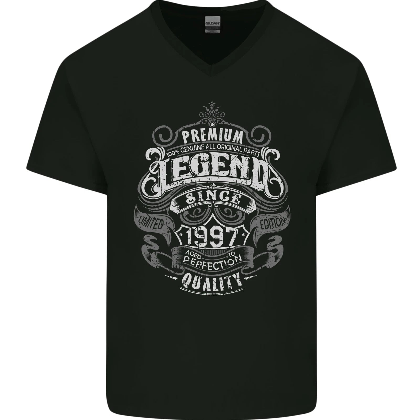 Premium Legend 29th Birthday 1997 Mens V-Neck Cotton T-Shirt